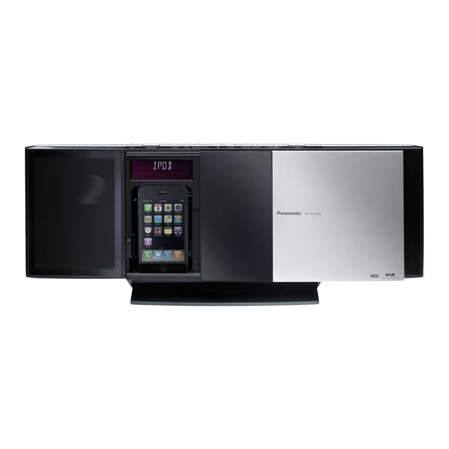 Panasonic SCHC35DBEB DAB Micro System with iPod Docking DAB/FM Radio Black eBay